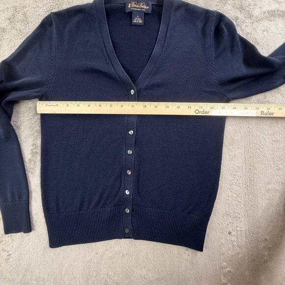 Brooks Brothers Cardigan Sweater Womens Small Silk Blend Button Front Classic - Picture 5 of 12